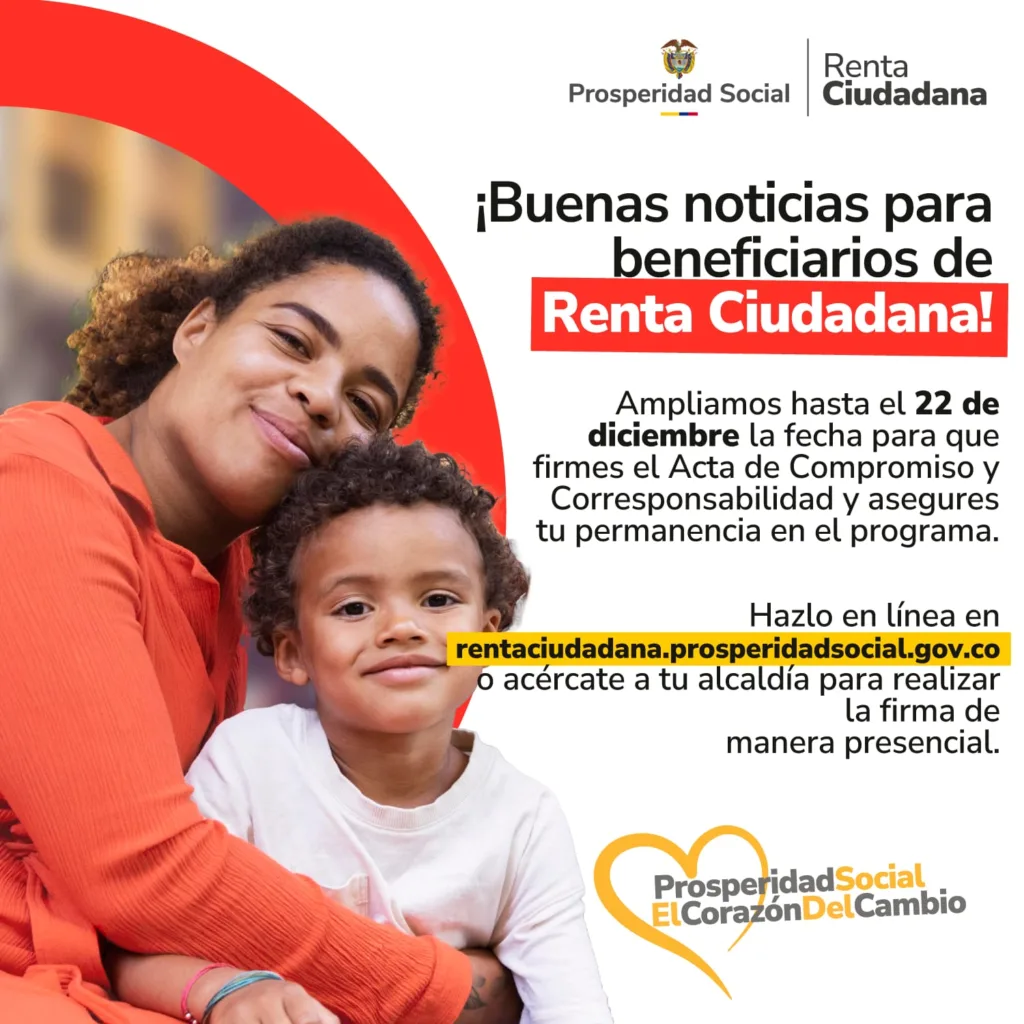 firmar acta de renta ciudadana