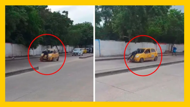 Taxista arrastra a policía de tránsito en Soledad para evitar multa