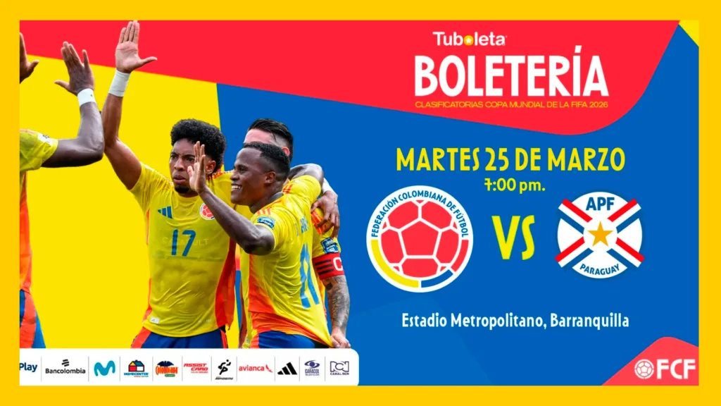 FCF anuncia la venta de boletería para Colombia vs. Paraguay