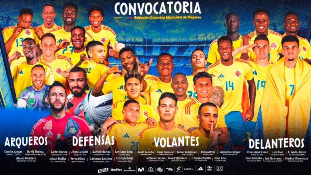 Selección Colombia lista para las Eliminatorias: Convocados y detalles clave