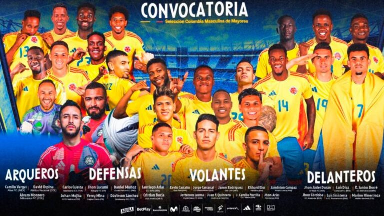 Selección Colombia lista para las Eliminatorias: Convocados y detalles clave