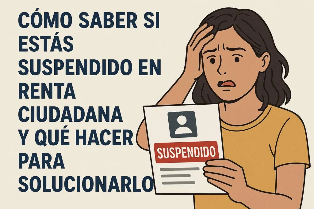 ¿Qué significa estar suspendido en Renta Ciudadana?