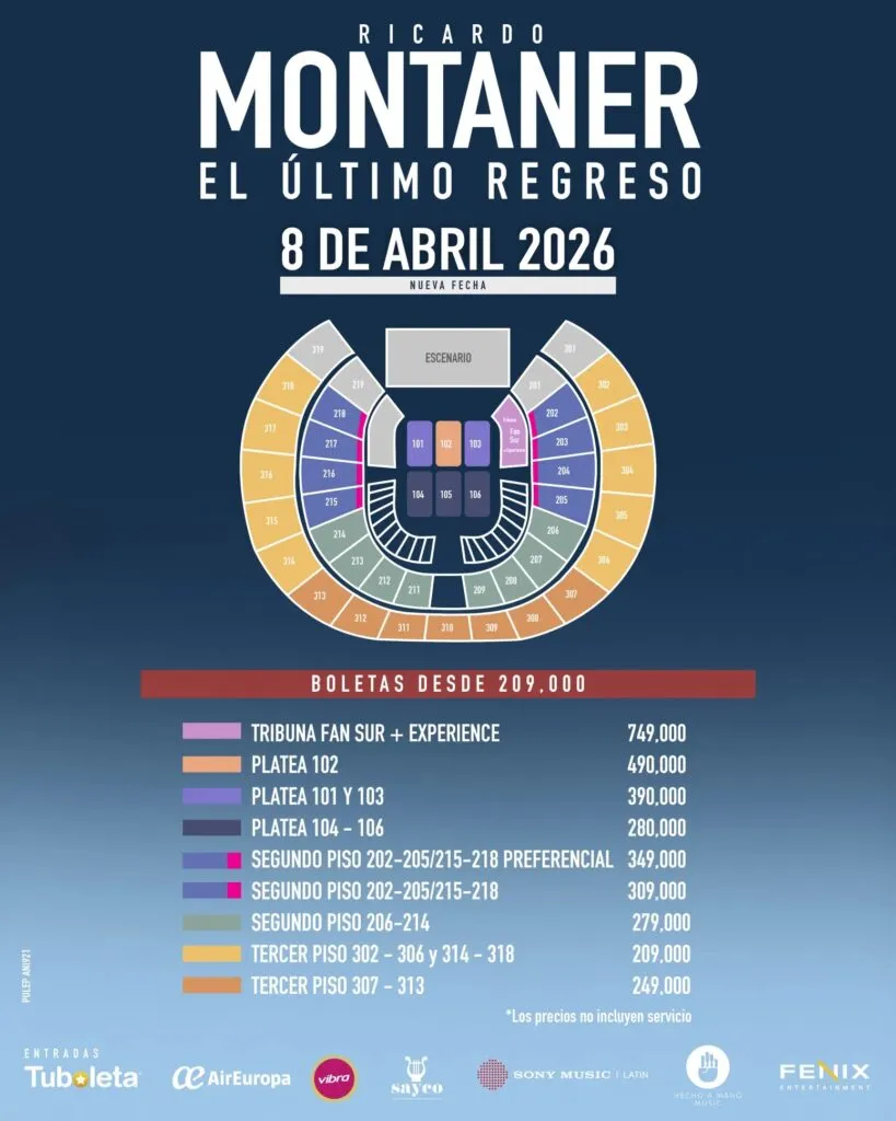 Ricardo Montaner El Último Regreso Tour en Colombia