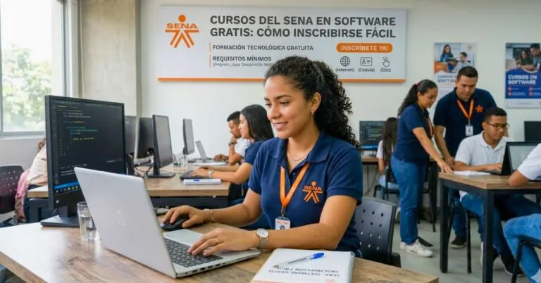 Cursos del SENA en software gratis: cómo inscribirse fácil