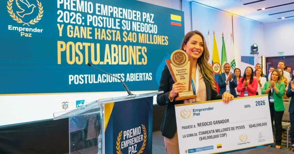 Premio Emprender Paz 2026: postule su negocio y gane hasta $40 millones