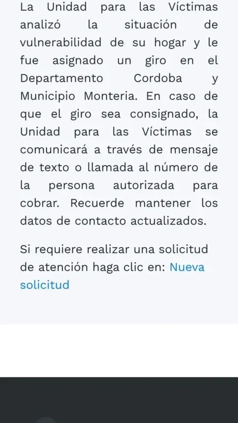 Giro asignado Unidad para las Víctimas: qué significa y cómo consultar el pago