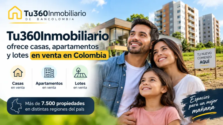 Tu360Inmobiliario ofrece casas, apartamentos y lotes en venta en Colombia