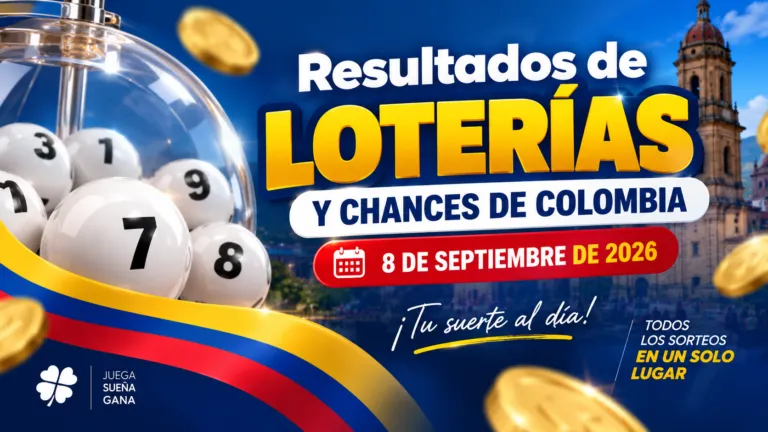 Resultados loterías Colombia del 9 de septiembre de 2026